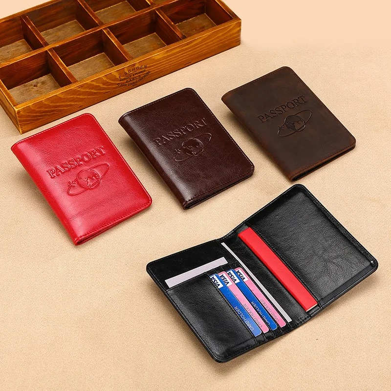 Unisex Genuine Leather Passpor - Travel Accessories Wallet recension och pris