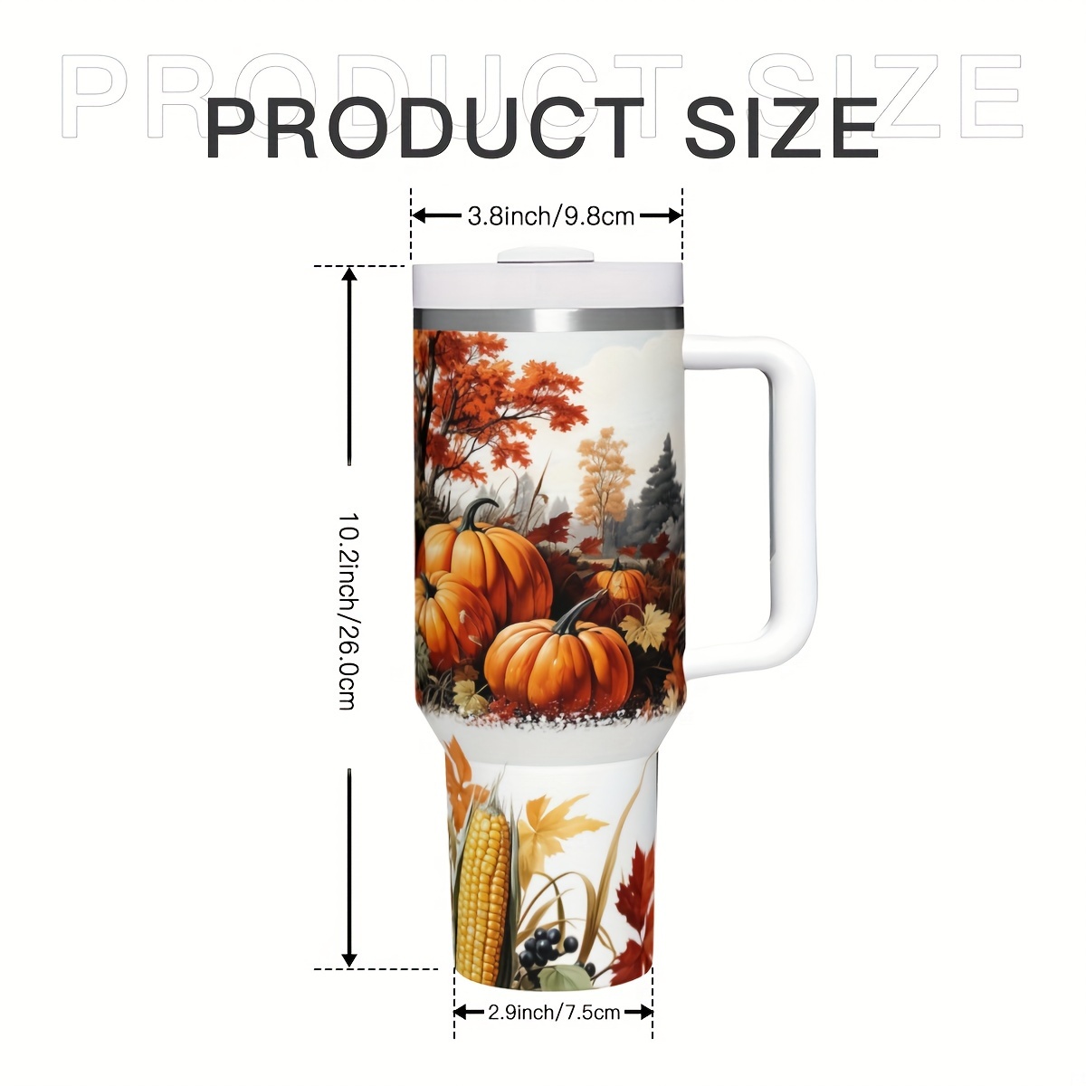 1pc 40oz Autumn Pumpkins Insul - Travel Accessories Ideas recension och pris