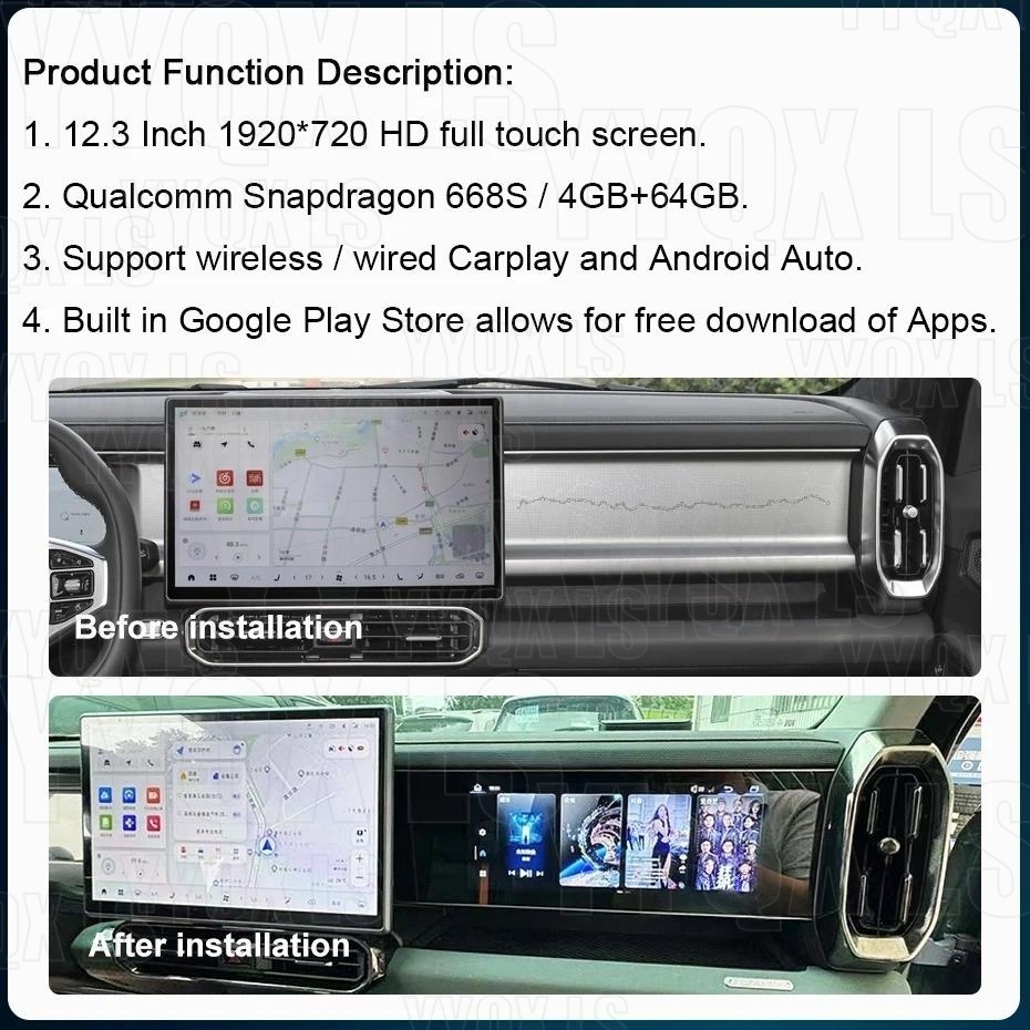 12.3 inch Co-pilot Display For - Travel Accessories India recension och pris