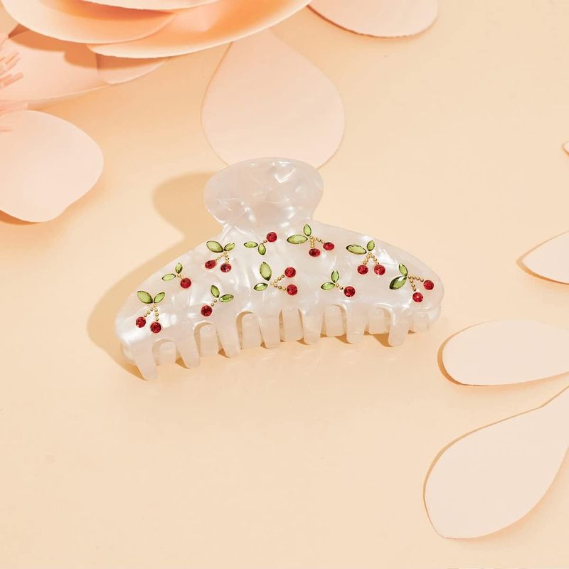1pc Cherry hair clip, rhinesto - Travel Accessories Aesthetic recension och pris