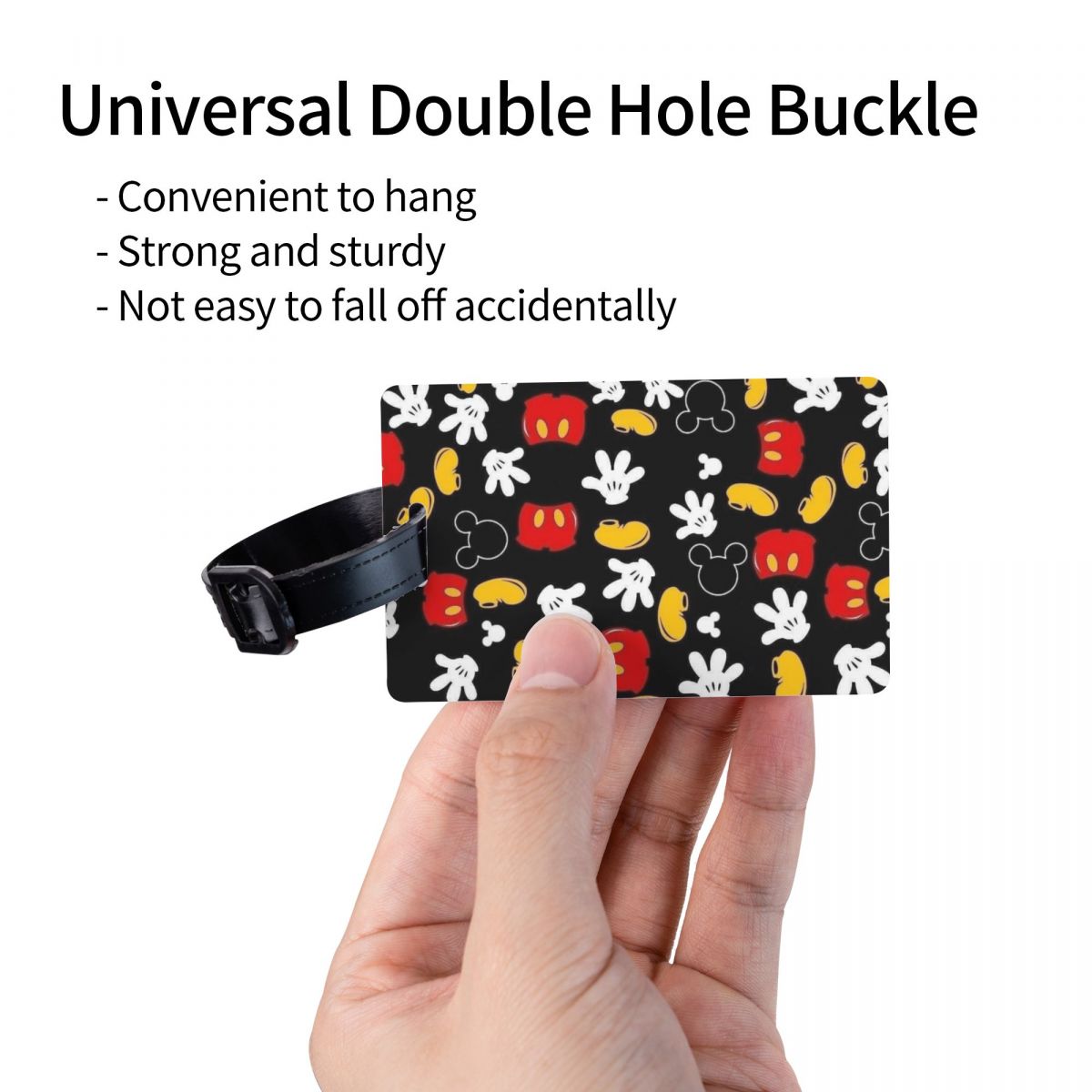 Custom M-Mouse  Luggage Tag fo - Luggage Cover Protector recension och pris