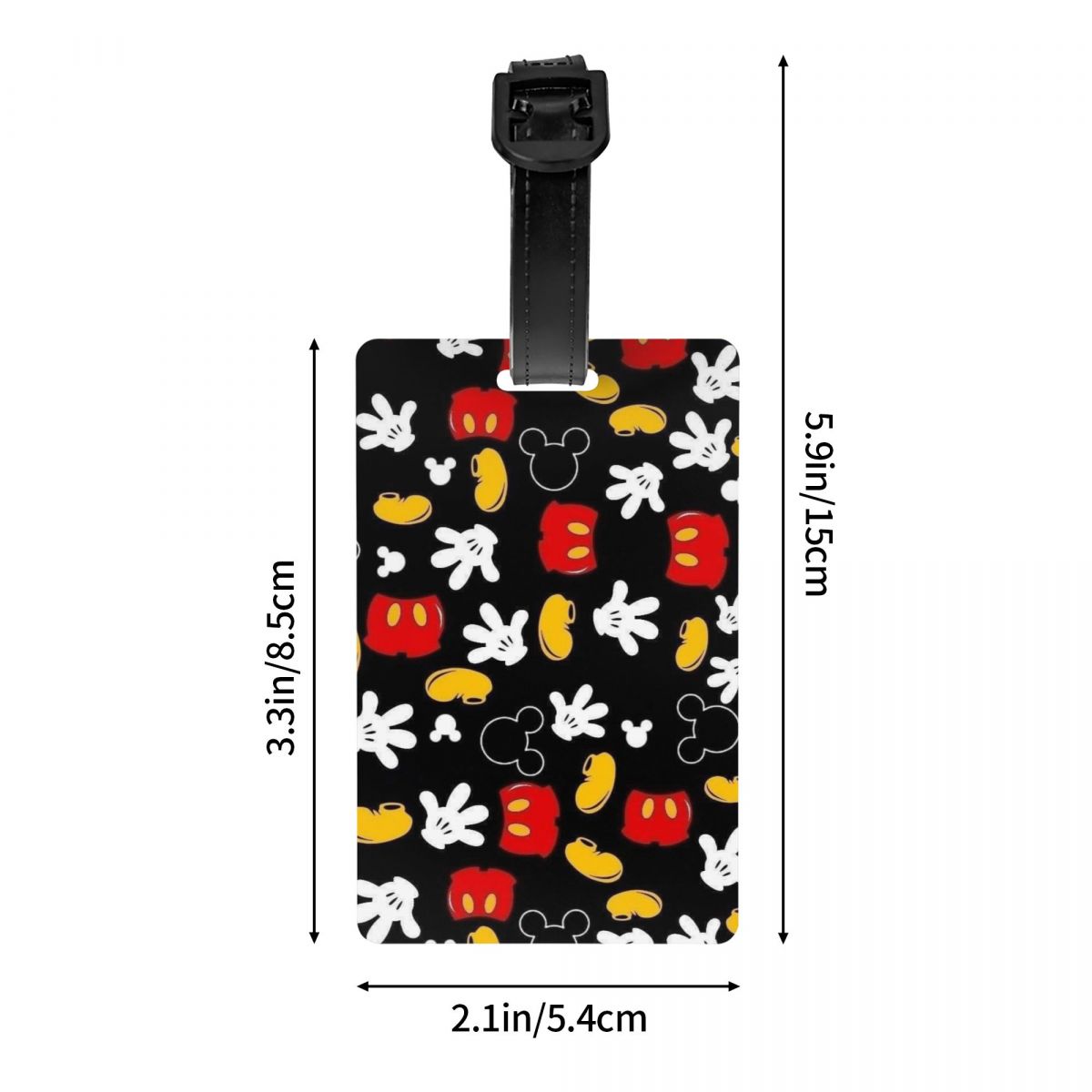 Custom M-Mouse  Luggage Tag fo - Luggage Cover Protector recension och pris