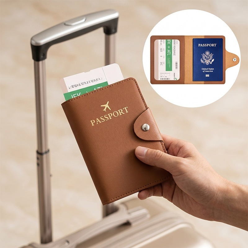 Fashion Business PU Leather Pa - Travel Accessories Wallet recension och pris