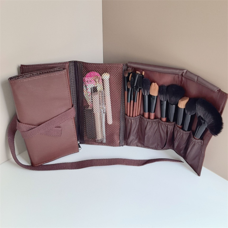 PU Leather Makeup Brush Roll B - Travel Accessories Organizer Bag recension och pris