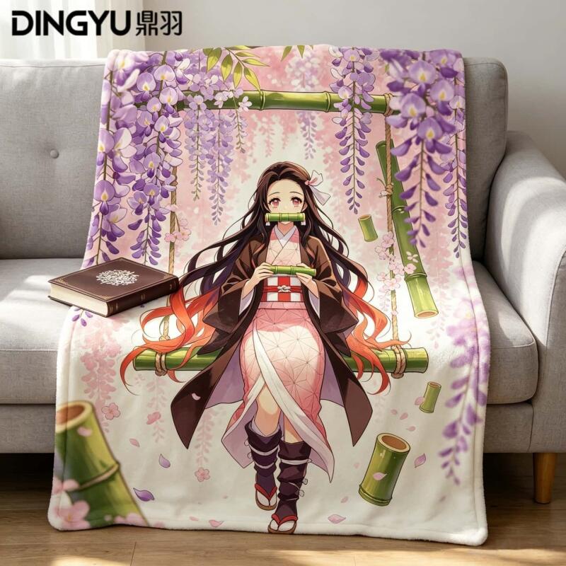 Anime Demon Slayer Flannel Bla - Travel Accessories As Gifts recension och pris