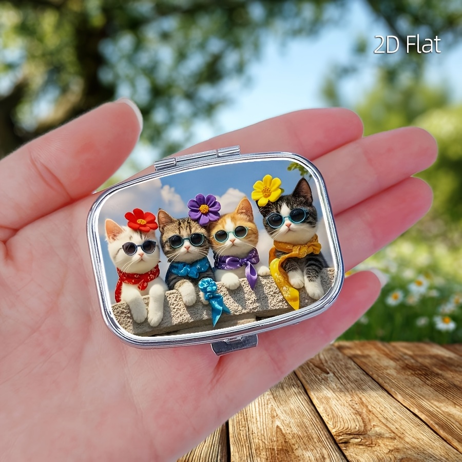 Flat Design, 1 Cute Cat-Patter - Travel Accessories As Gifts recension och pris