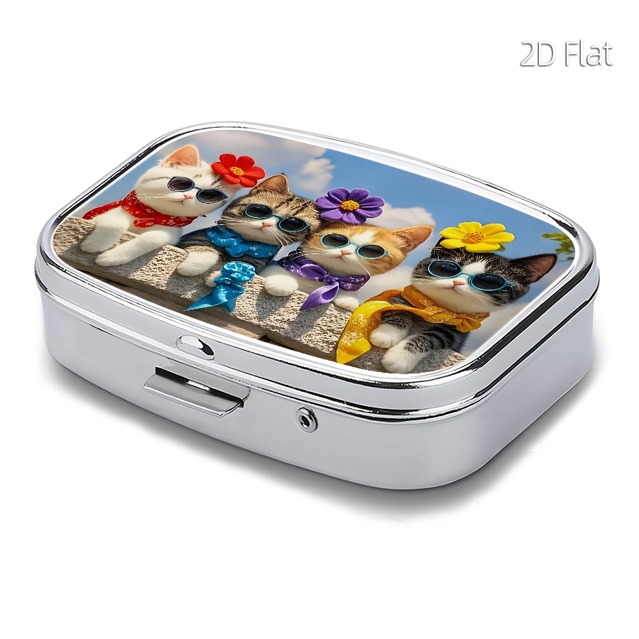 Flat Design, 1 Cute Cat-Patter - Travel Accessories As Gifts recension och pris