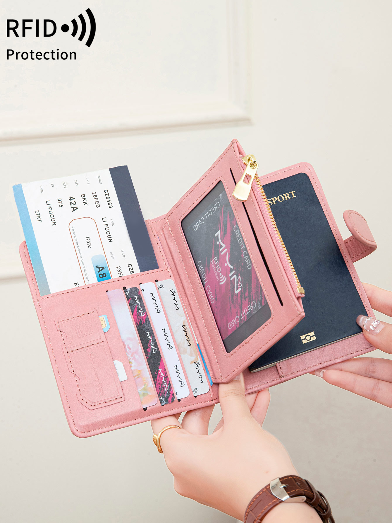 Multi Functional RFID Anti-The - Travel Accessories Wallet recension och pris
